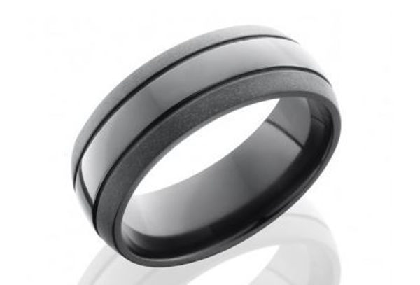 Black Zirconium Men’s Wedding Ring