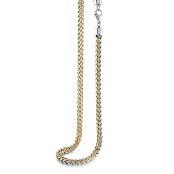 Italgem Men’s 6mm Yellow and Stainless Ion Plated Chain