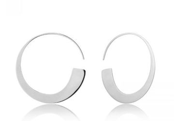 Ania Haie Geometry Slim Hoop Earrings