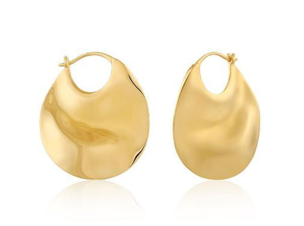 Ania Haie Ripple Thick Hoop Earrings