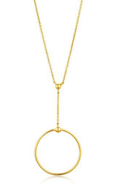 Ania Haie Orbit Drop Circle Necklace