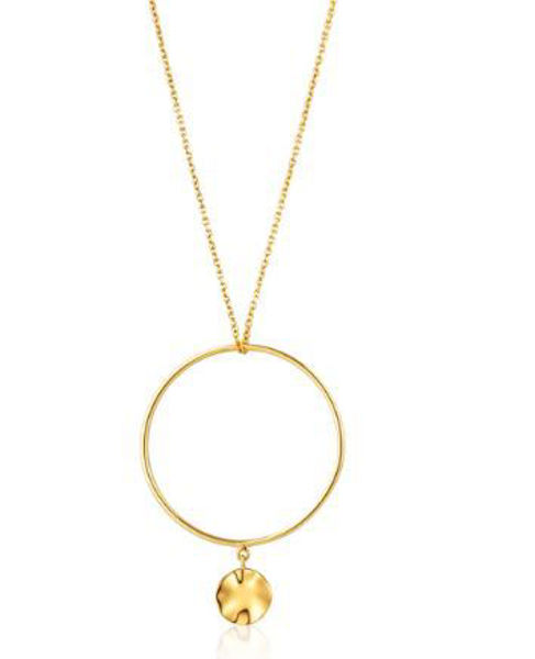 Ania Haie Ripple Circle Necklace