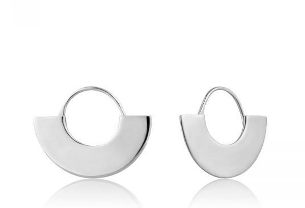 Ania Haie Geometry Fan Hoop Earrings