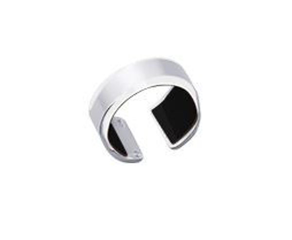 12mm Silver Bandeau Ring-Large