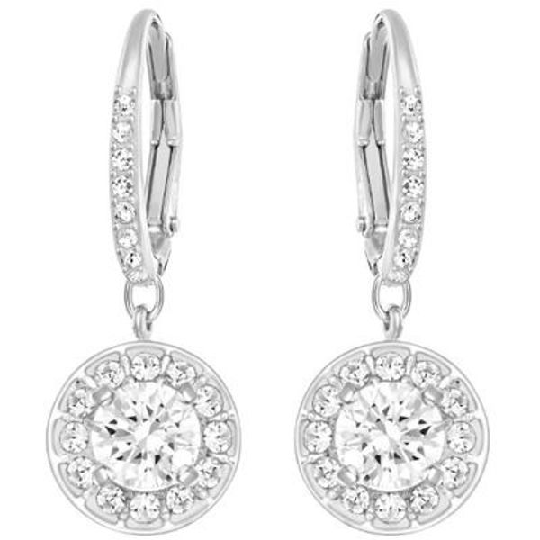 Attract Light - white halo earrings