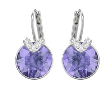 Bella-Mini round Tanzanite earrings