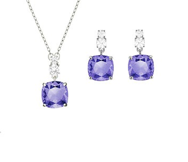 VINTAGE SET, VIOLET, RHODIUM PLATING