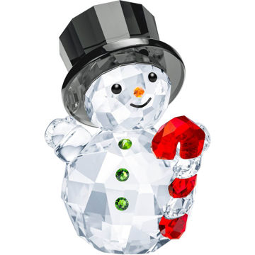 Swarovski Snowman with Candy Cane