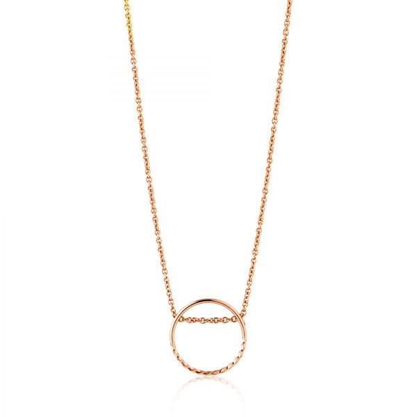 Ania Haie Twist Chain Circle Necklace