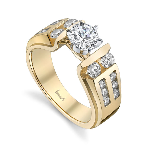 14kt Yellow Gold Classic Diamond Engagement Ring