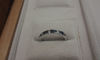 14kt White Gold Channel Set Baguette Sapphire and Round Diamond Band