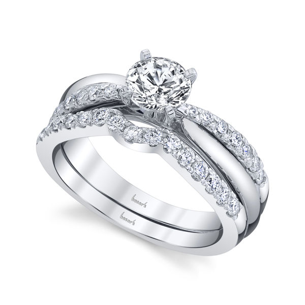 14kt White Gold Sophisticated Diamond Engagement Ring