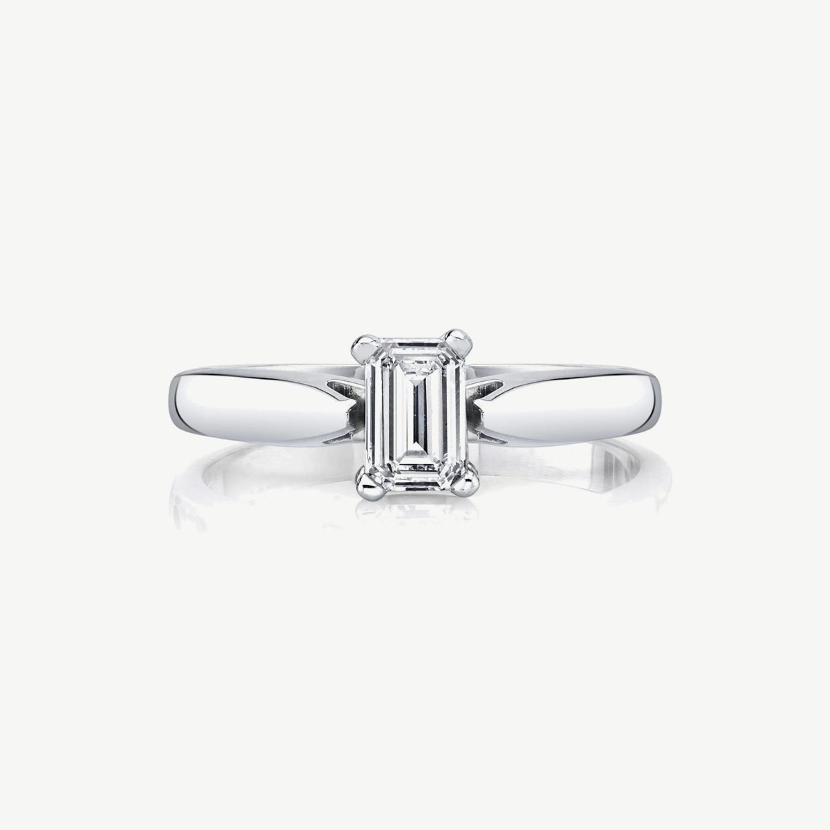 Picture of 14K Gold Diamond Ring with "Airline Cut" and Pinched Shank Design