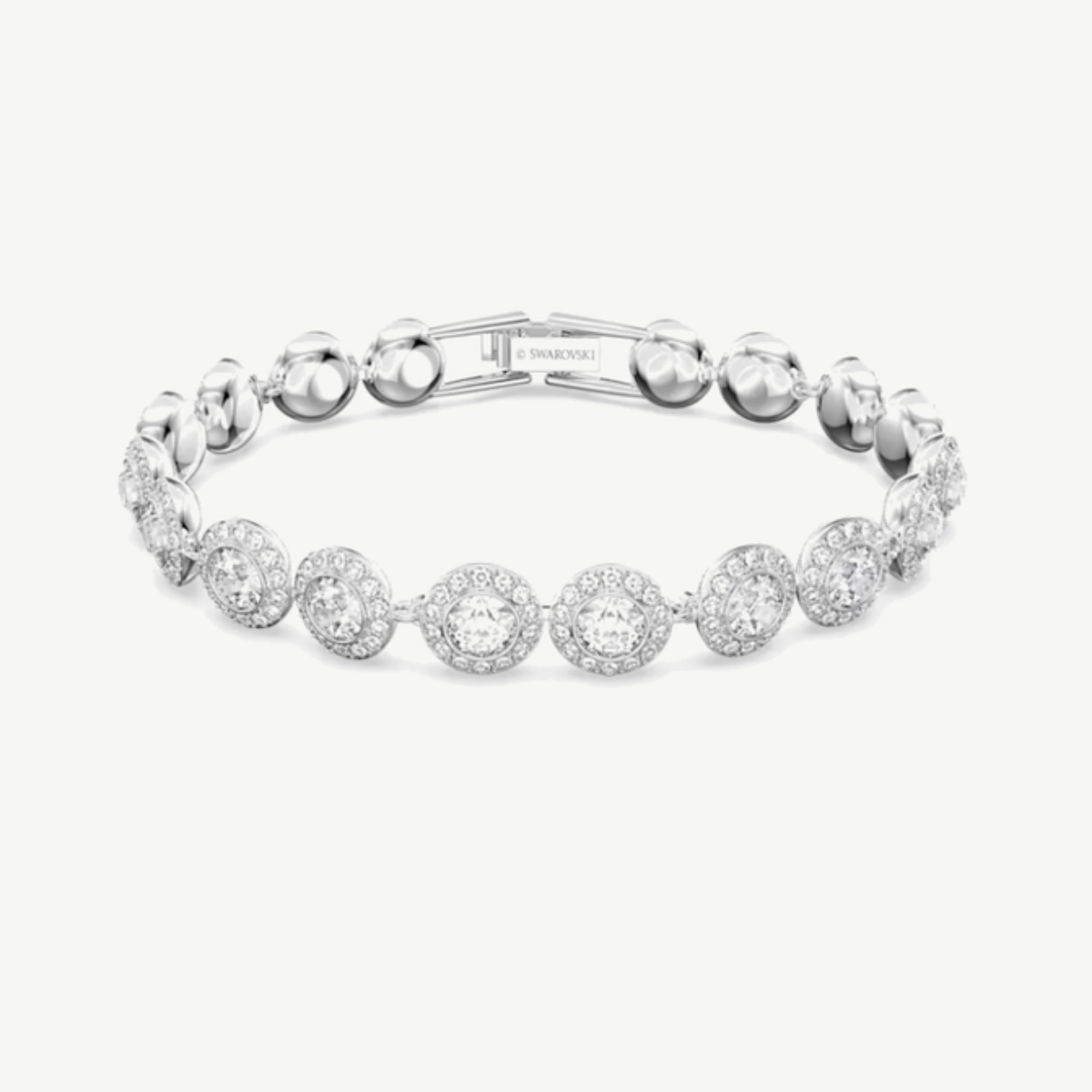 Picture of Swarovski  Angelic Bracelet - Bezel Set Crystals with Center Crystal