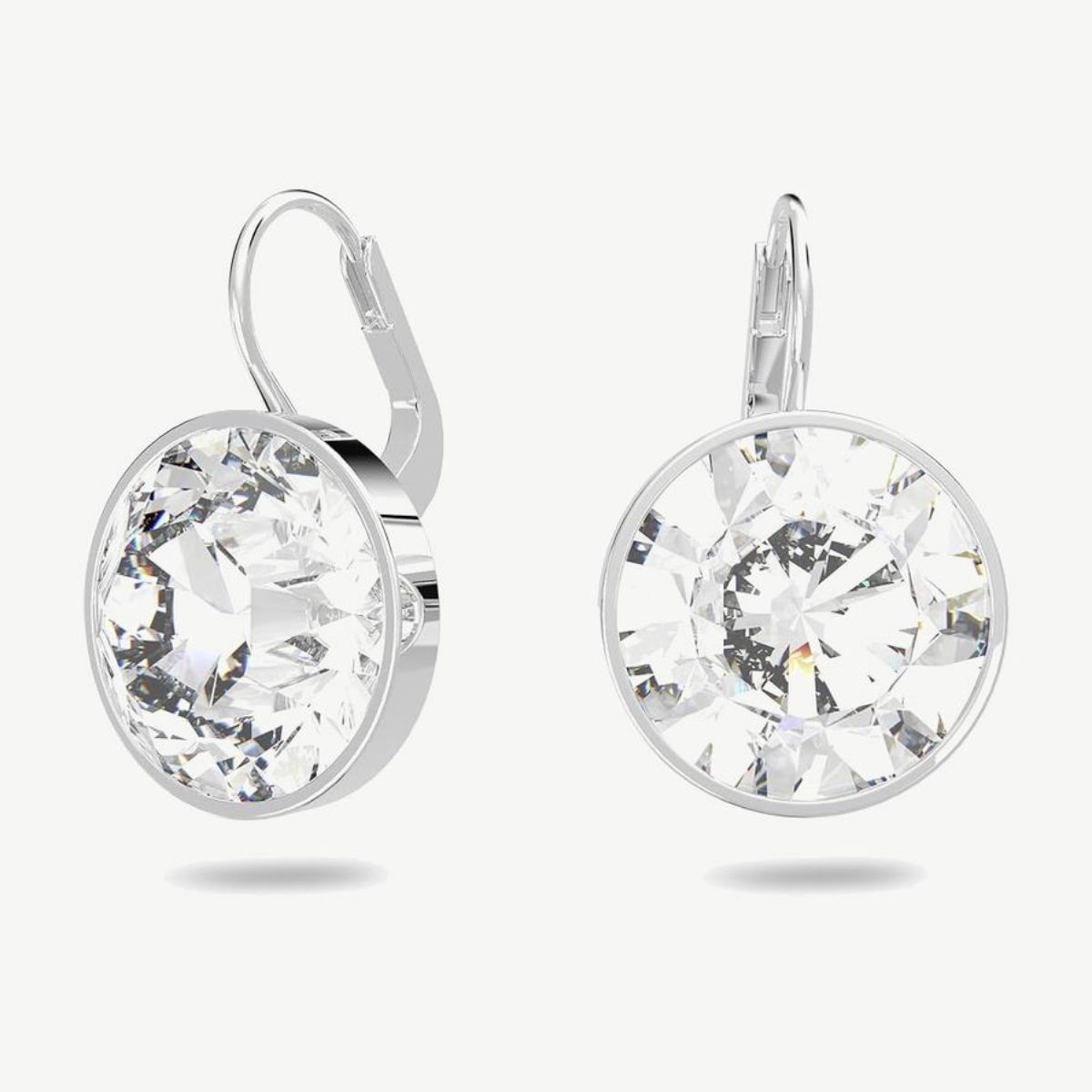 Picture of Swarovski  Bella Clear Solitaire Hoop Earrings