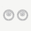 Picture of Swarovski Creativity Circle Stud Earrings with Bezel-Set Crystal
