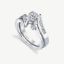 Picture of 14K White Gold Split Bypass Ring with Channel Set Diamonds