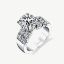 Picture of 14K Gold Straight Band with Square Set Round Diamonds