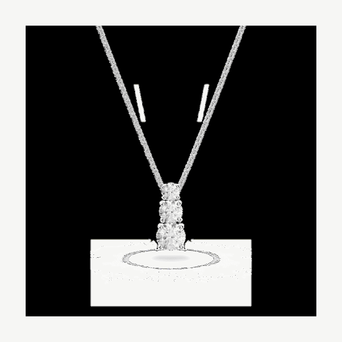 Picture of Swarovski  Attract Trilogy Pendant - 3 Graduated Crystals
