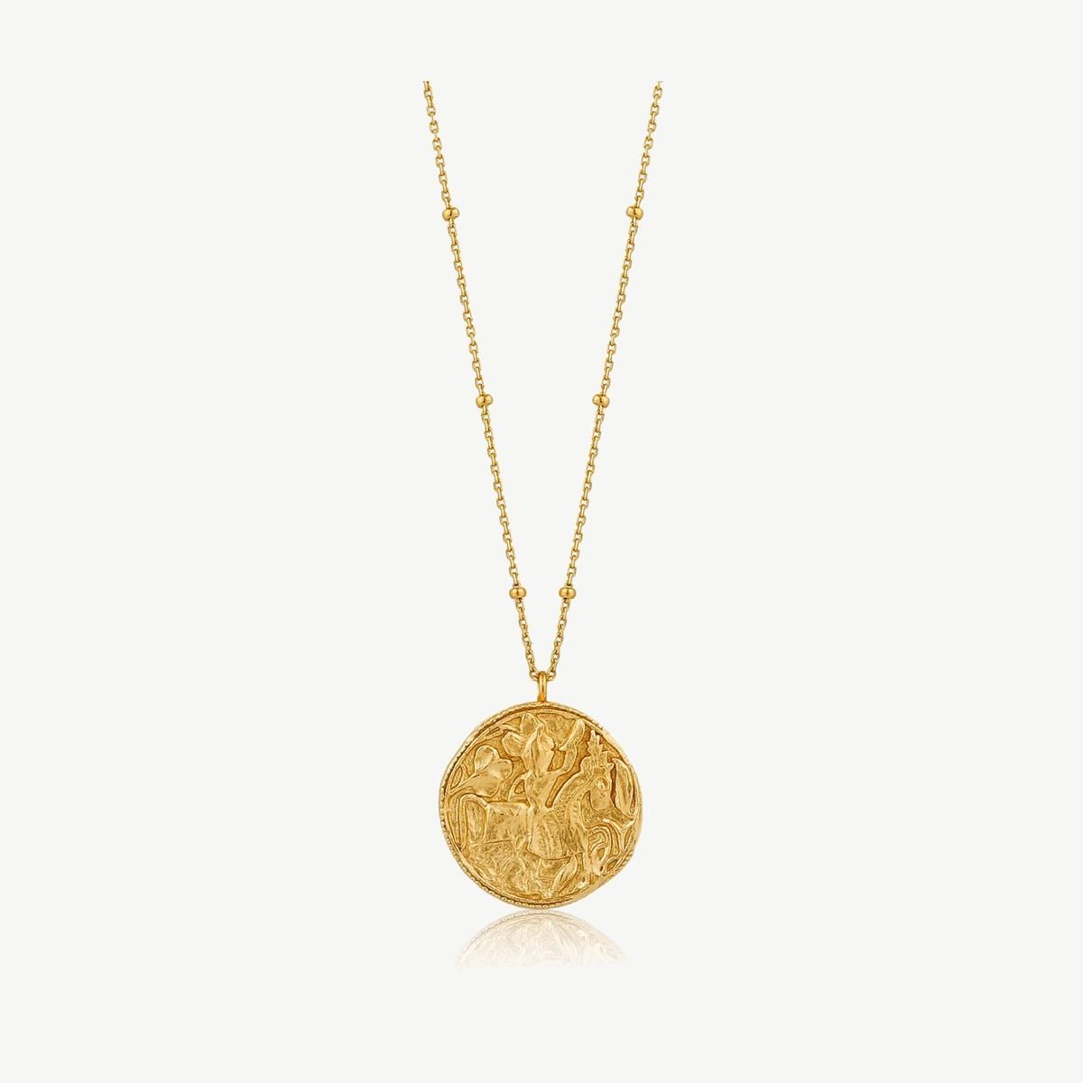 Picture of 14K Yellow Gold Plated Sterling Silver Greek Warrior Necklace
