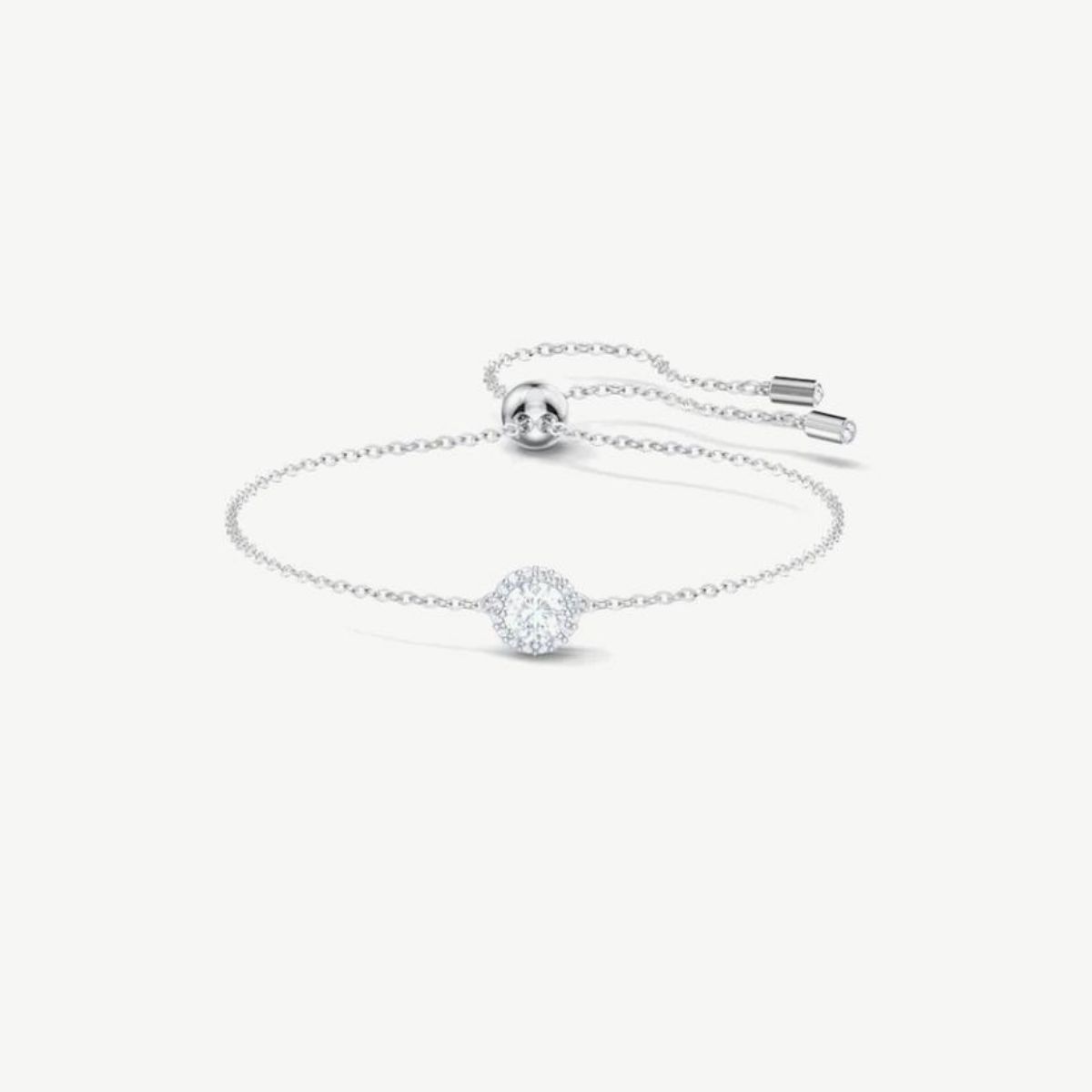 Picture of Swarovski  Angelic Bracelet - Round Clear Crystals with Bolo Clasp