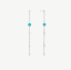 Picture of Sterling Silver Turquoise Drop Earrings