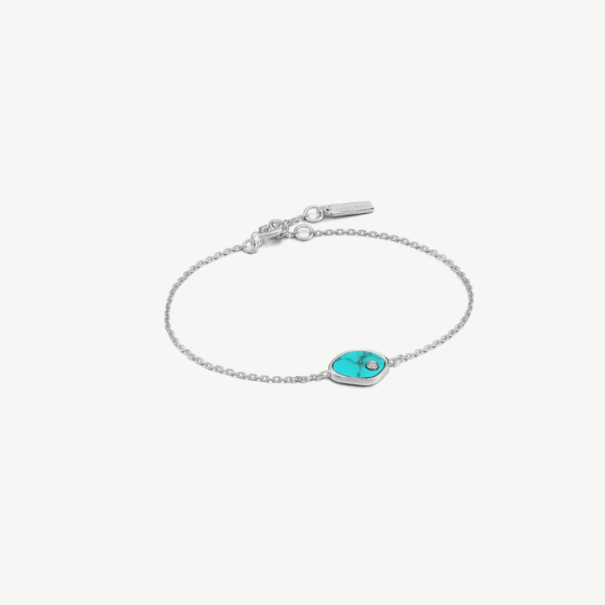 Picture of .925 Sterling Silver Delicate Turquoise Gemstone Bracelet