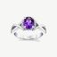 Picture of 14K Gold Amethyst Twist Ring with Oval Cast Head and Open Shoulders