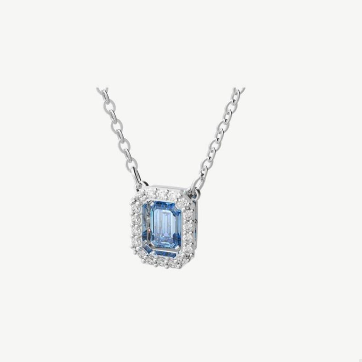 Picture of Swarovski Millenia Necklace with Dancing Octagon-Cut Blue Zirconia