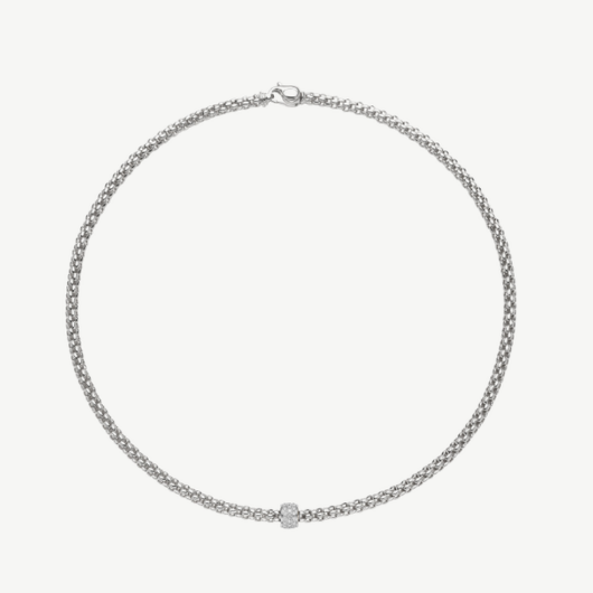 Picture of Fope Solo Diamond Rondelle Necklace
