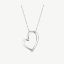 Picture of 14K White Gold Tilted Diamond Pendant – Round Illusion Head, Hidden Bale