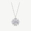 Picture of 14K White Gold Snowflake Diamond Pendant
