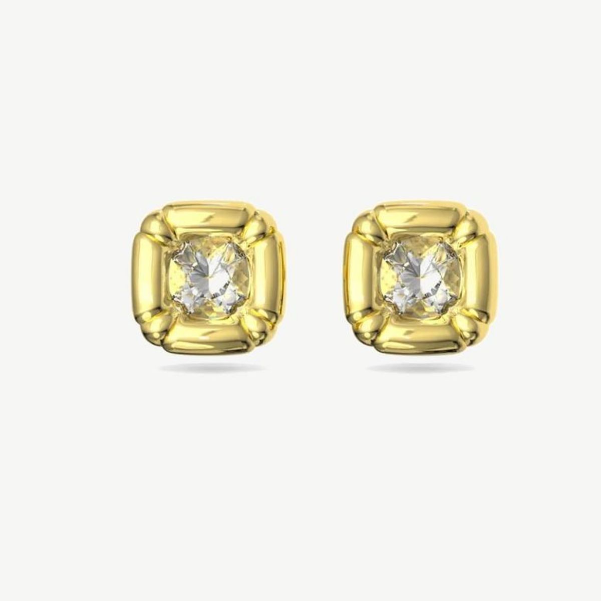 Picture of Swarovski 18K White Gold Diamond Rondelle Solo Earrings