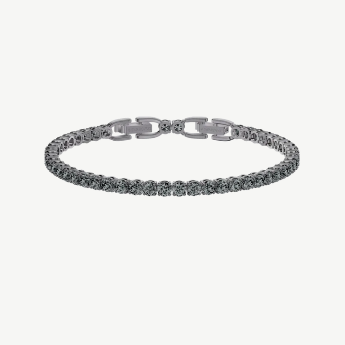 Picture of Swarovski Tennis Deluxe Bracelet with Gray Crystals