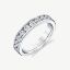 Picture of 14K White Gold Simple Channel Set Diamond Stackable Band