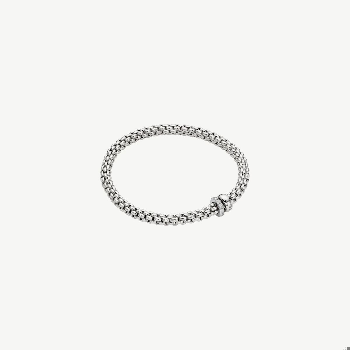 Picture of Solo Collection
Flex'it bracelet with a double rondel and diamond pavé